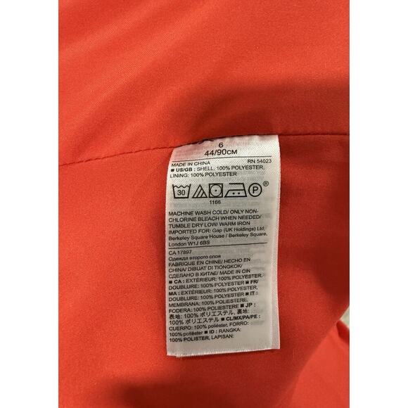 Banana Republic Red Flutter Sleeve mini Dress Size 6 | Women’s Shift w/ Pockets - Picture 6 of 9